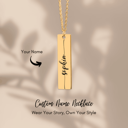 Necklace with Personalised Name - Unique Eternal Value!