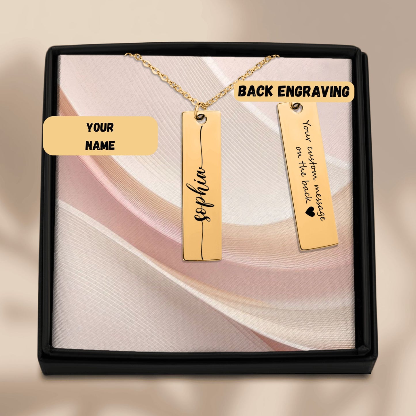 Necklace with Personalised Name - Unique Eternal Value!