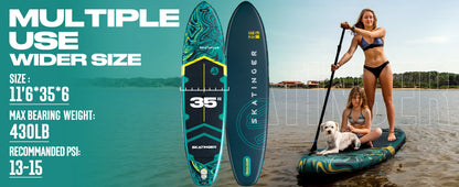 Inflatable Stand Up Paddle Board Non-Slip with Accessories!