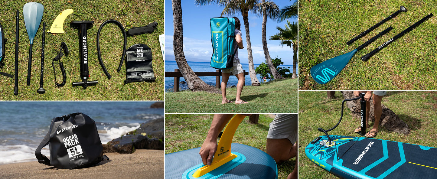 Inflatable Stand Up Paddle Board Non-Slip with Accessories!