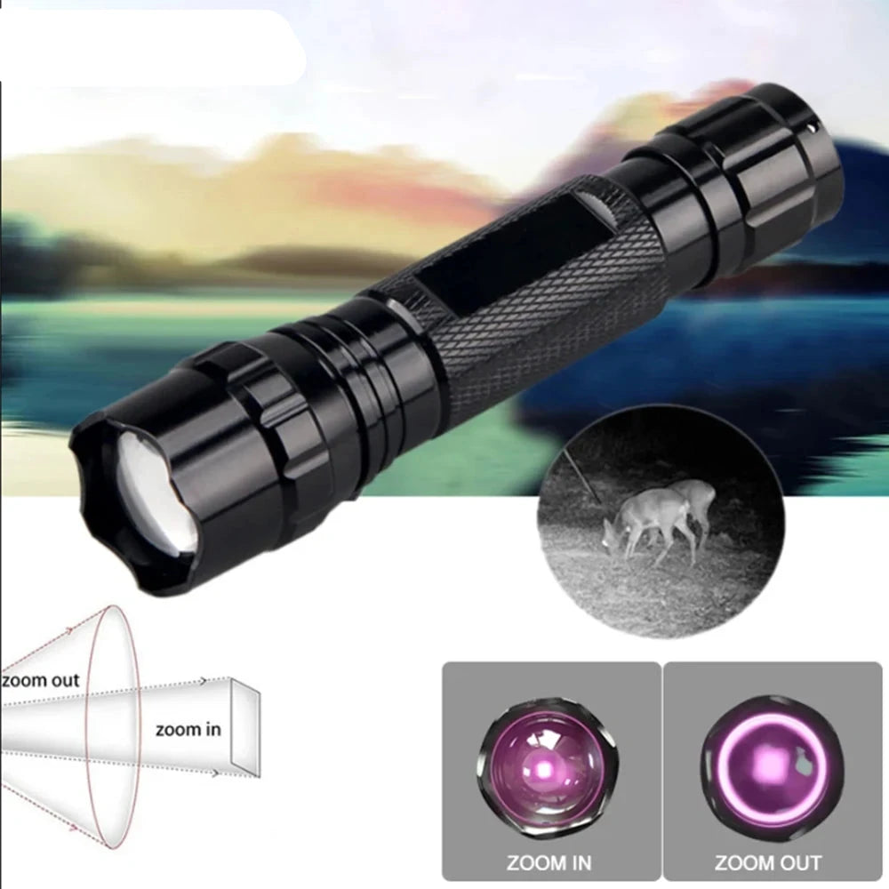 Night Vision Infrared 850nm Zoom Torch – See the Unseen!