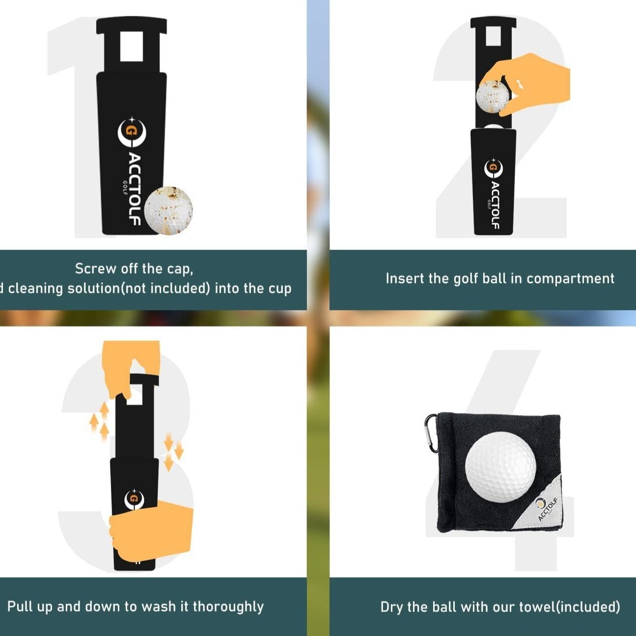 Golf Ball Washer Portable – Keep It Clean, Play Like a Pro!