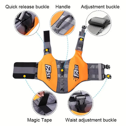 Reflective Dog Safety Vest with Harness for Water-Loving Pets!