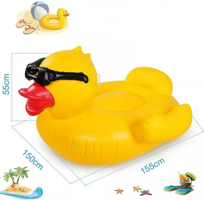 Quack Inflatable Duck Pool Float – Float Like a Feather!